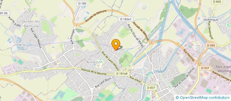 localisation de l'entreprise POLY-RENOV à ANNEZIN