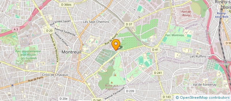 localisation de l'entreprise POLY SERVICES BATIMENT  MONTREUIL