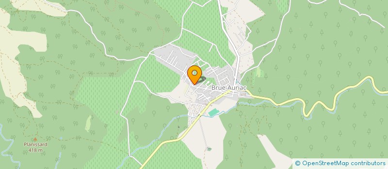 localisation de l'entreprise POLY SUD  BRUE-AURIAC