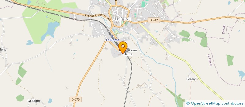 localisation de l'entreprise POLY-TECH  LE DORAT