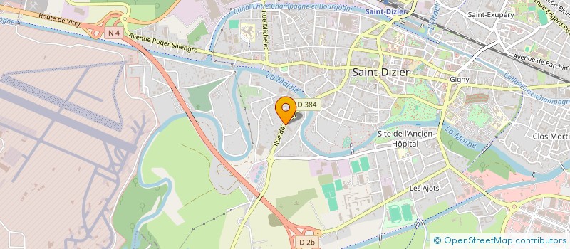 localisation de l'entreprise POLY TOITURES à SAINT-DIZIER