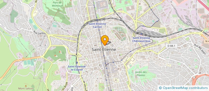 localisation de l'entreprise POLY TRANS à SAINT-ETIENNE