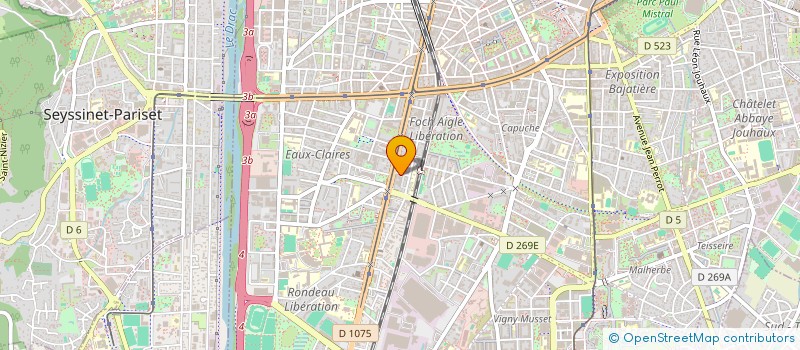 localisation de l'entreprise POLYAIR FRANCE à GRENOBLE