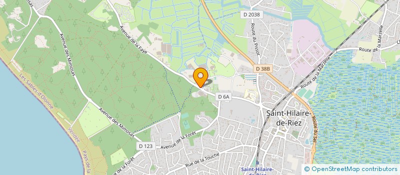 localisation de l'entreprise POLYAN LOISIRS à SAINT-HILAIRE-DE-RIEZ