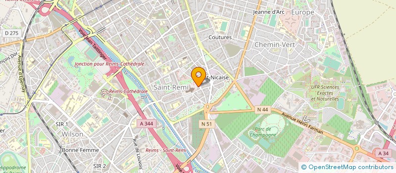 localisation de l'entreprise POLYARTES  REIMS