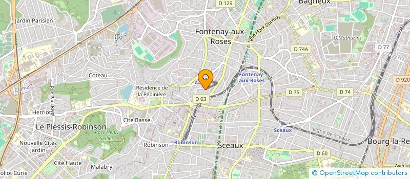 localisation de l'entreprise POLYARTS à FONTENAY AUX ROSES