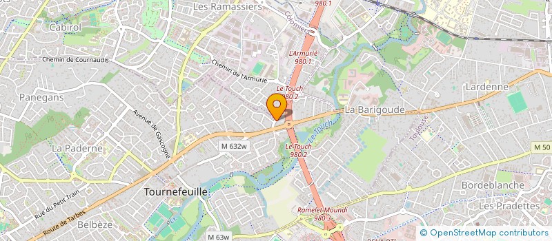 localisation de l'entreprise POLYAXE EURL à TOURNEFEUILLE