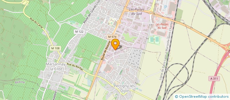 localisation de l'entreprise POLYBAT à MARSANNAY-LA-COTE