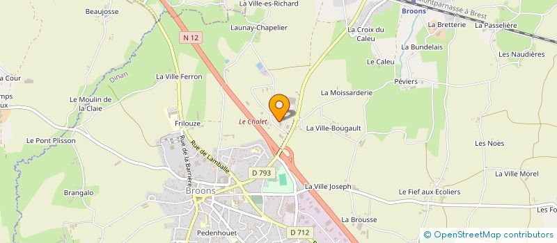 localisation de l'entreprise POLYBAT à BROONS