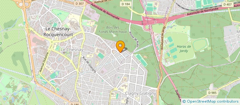 localisation de l'entreprise POLYBAT  LE CHESNAY-ROCQUENCOURT