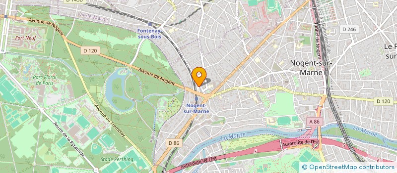 localisation de l'entreprise POLYBAT à NOGENT-SUR-MARNE