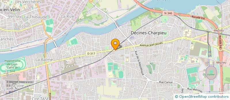 localisation de l'entreprise POLYBRILLE à DECINES-CHARPIEU