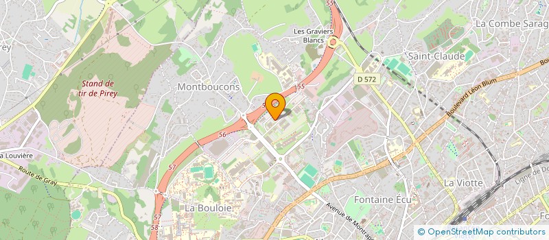 localisation de l'entreprise POLYCAPTIL à BESANCON