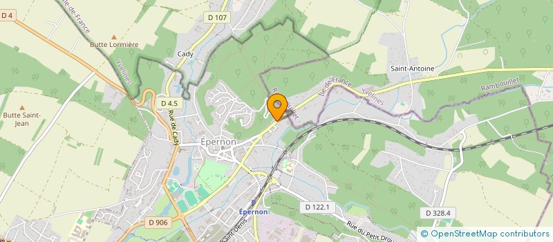 localisation de l'entreprise POLYCARBONE à EPERNON