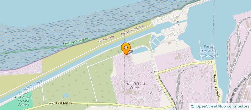 localisation de l'entreprise POLYCHIM à DUNKERQUE