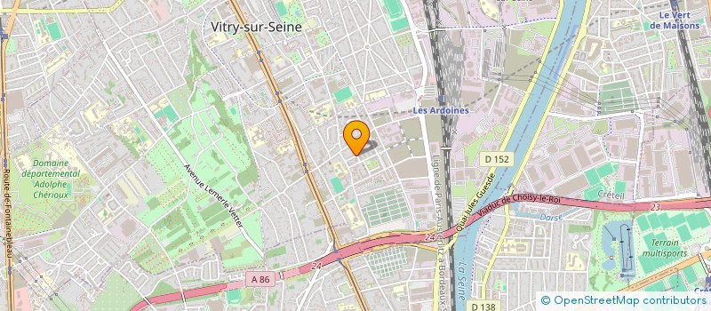 localisation de l'entreprise POLYCHROMATIC à VITRY-SUR-SEINE