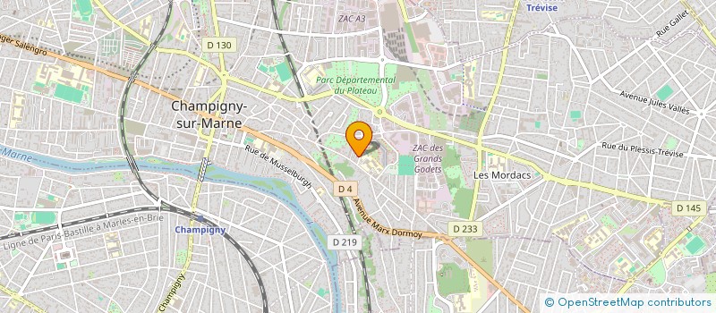 localisation de l'entreprise POLYCHROMIE  CHAMPIGNY-SUR-MARNE