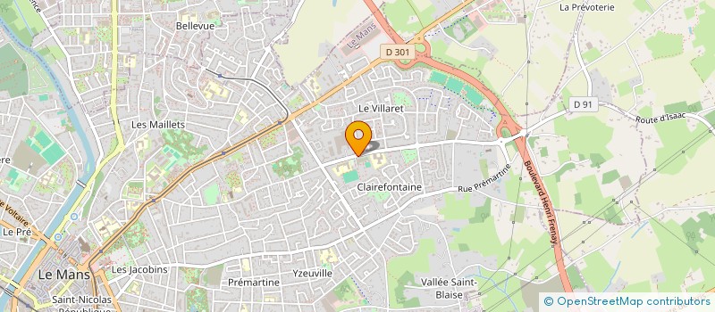 localisation de l'entreprise POLYCLINIQUE AMBROISE PARE à LE MANS
