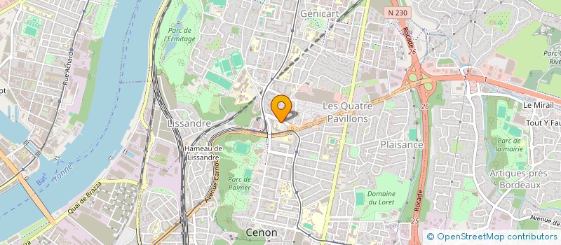 localisation de l'entreprise POLYCLINIQUE BORDEAUX RIVE DROITE à LORMONT