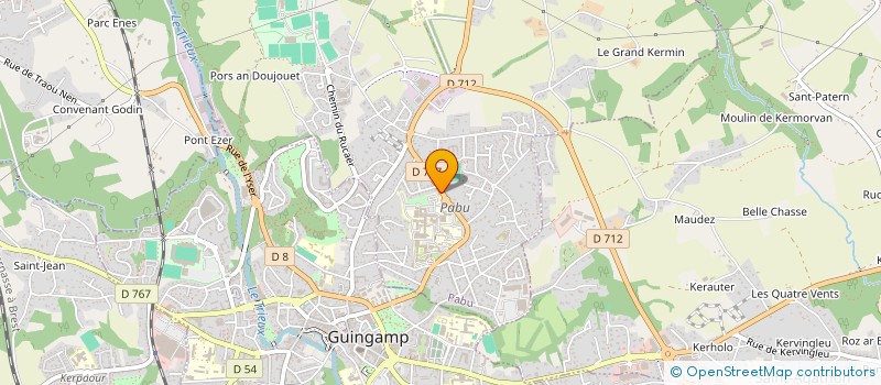 localisation de l'entreprise POLYCLINIQUE D ARMOR ET D ARGOAT à PABU