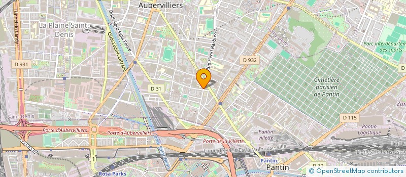 localisation de l'entreprise POLYCLINIQUE D AUBERVILLIERS à AUBERVILLIERS