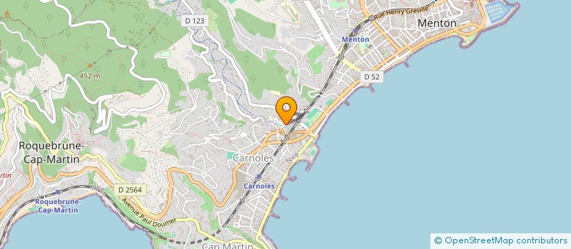 localisation de l'entreprise POLYCLINIQUE DE L HERMITAGE à MENTON