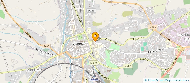 localisation de l'entreprise POLYCLINIQUE DE LISIEUX à LISIEUX