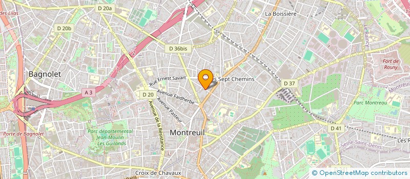 localisation de l'entreprise POLYCLINIQUE DE MONTREUIL à MONTREUIL