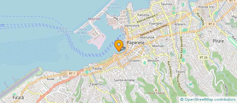localisation de l'entreprise POLYCLINIQUE DE PAOFAI à PAPEETE