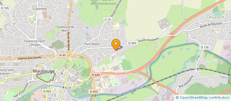 localisation de l'entreprise POLYCLINIQUE DU PARC  MAUBEUGE