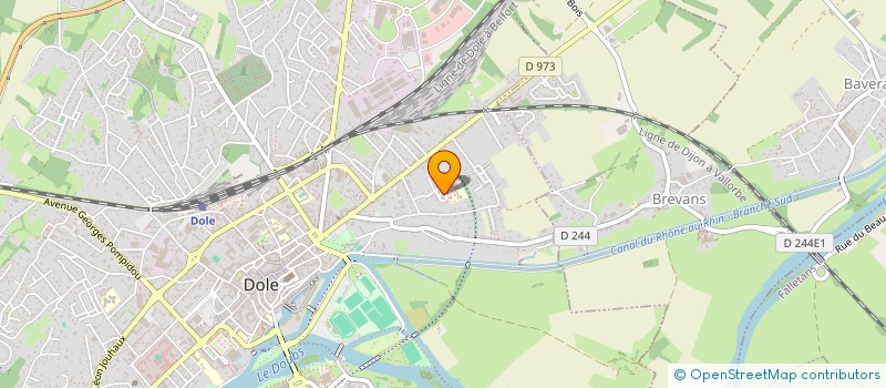 localisation de l'entreprise POLYCLINIQUE DU PARC  DOLE