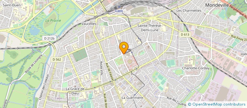 localisation de l'entreprise POLYCLINIQUE DU PARC à CAEN