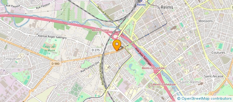 localisation de l'entreprise POLYCLINIQUE LES BLEUETS  REIMS