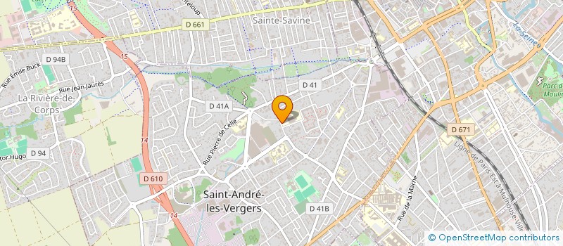 localisation de l'entreprise POLYCLINIQUE MONTIER LA CELLE  SAINT-ANDRE-LES-VERGERS