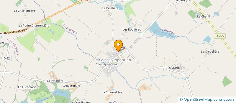 localisation de l'entreprise POLYCOLOR  LA BRUFFIERE