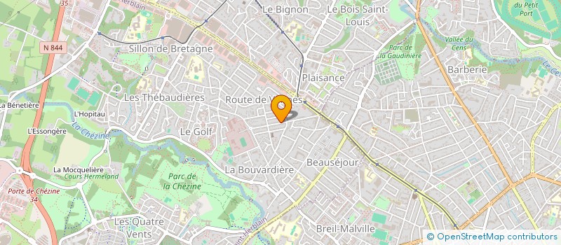 localisation de l'entreprise POLYCONSTRUCTION  SAINT-HERBLAIN