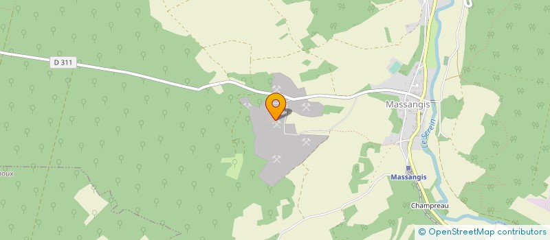 localisation de l'entreprise POLYCOR FRANCE  MASSANGIS