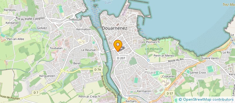 localisation de l'entreprise POLYCORDE  DOUARNENEZ