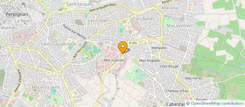 localisation de l'entreprise POLYDANCE  CABESTANY