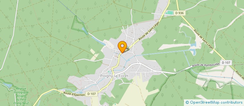 localisation de l'entreprise POLYDAV à POIGNY-LA-FORET