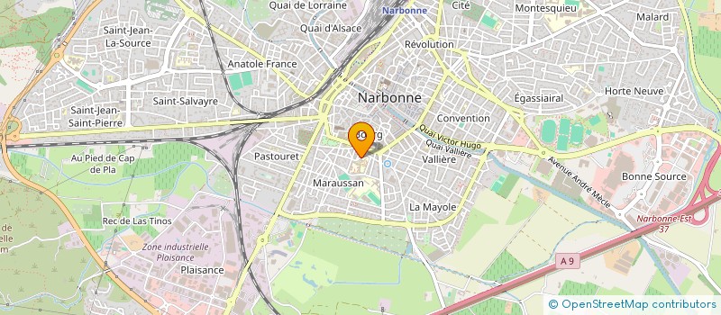 localisation de l'entreprise POLYEDRES à NARBONNE