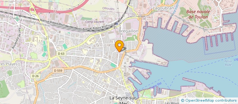 localisation de l'entreprise POLYESTER COMPOSITES SERVICE MENUISERIE à LA SEYNE-SUR-MER