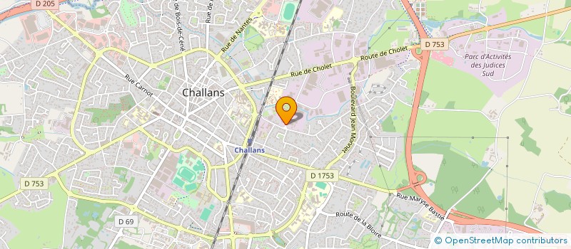localisation de l'entreprise POLYESTER ET COMPOSITES VENDEENS à CHALLANS