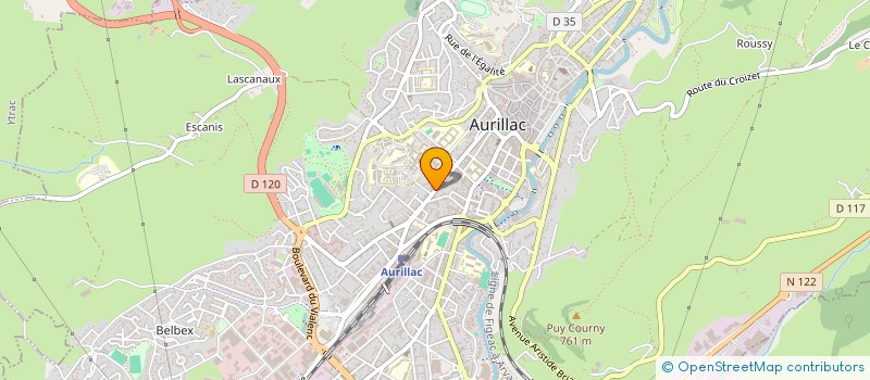 localisation de l'entreprise POLYEXPERT AURILLAC ANGELIER ET ASSOCIES à AURILLAC