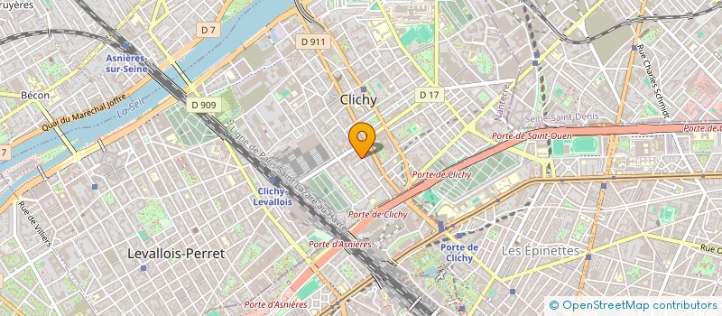 localisation de l'entreprise POLYEXPERT CONSTRUCTION à CLICHY
