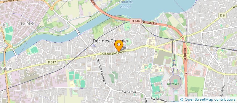 localisation de l'entreprise POLYFEU à DECINES-CHARPIEU