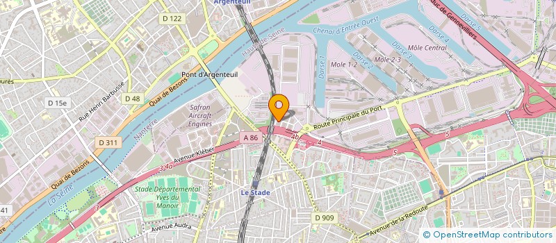localisation de l'entreprise POLYFILS à GENNEVILLIERS
