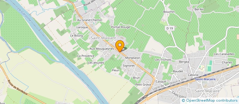localisation de l'entreprise POLYFLAM à SAINT-MAIXANT