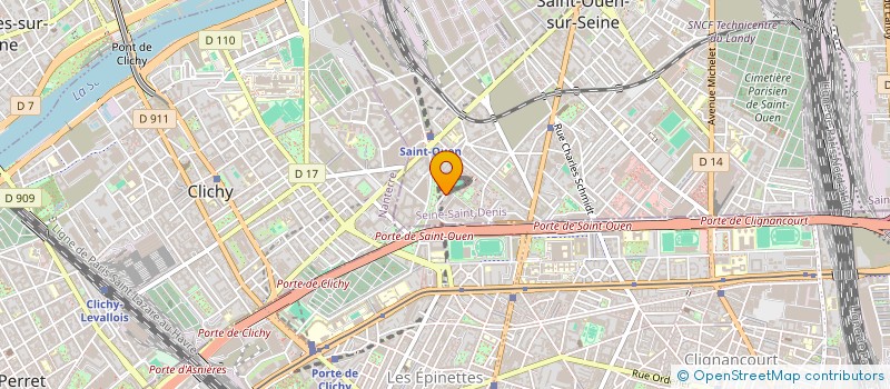 localisation de l'entreprise POLYFLEX FLACONNAGE à SAINT-OUEN-SUR-SEINE
