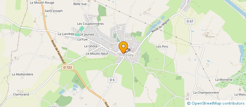 localisation de l'entreprise POLYFLY3D  FROSSAY